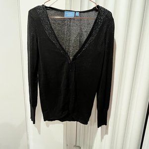 Simply Vera Vera Wang Black Cardigan